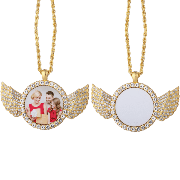 Winged Custom Necklace (Single Image)