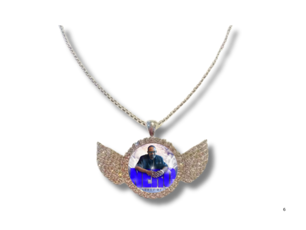 Winged Custom Necklace (Single Image) - Image 2